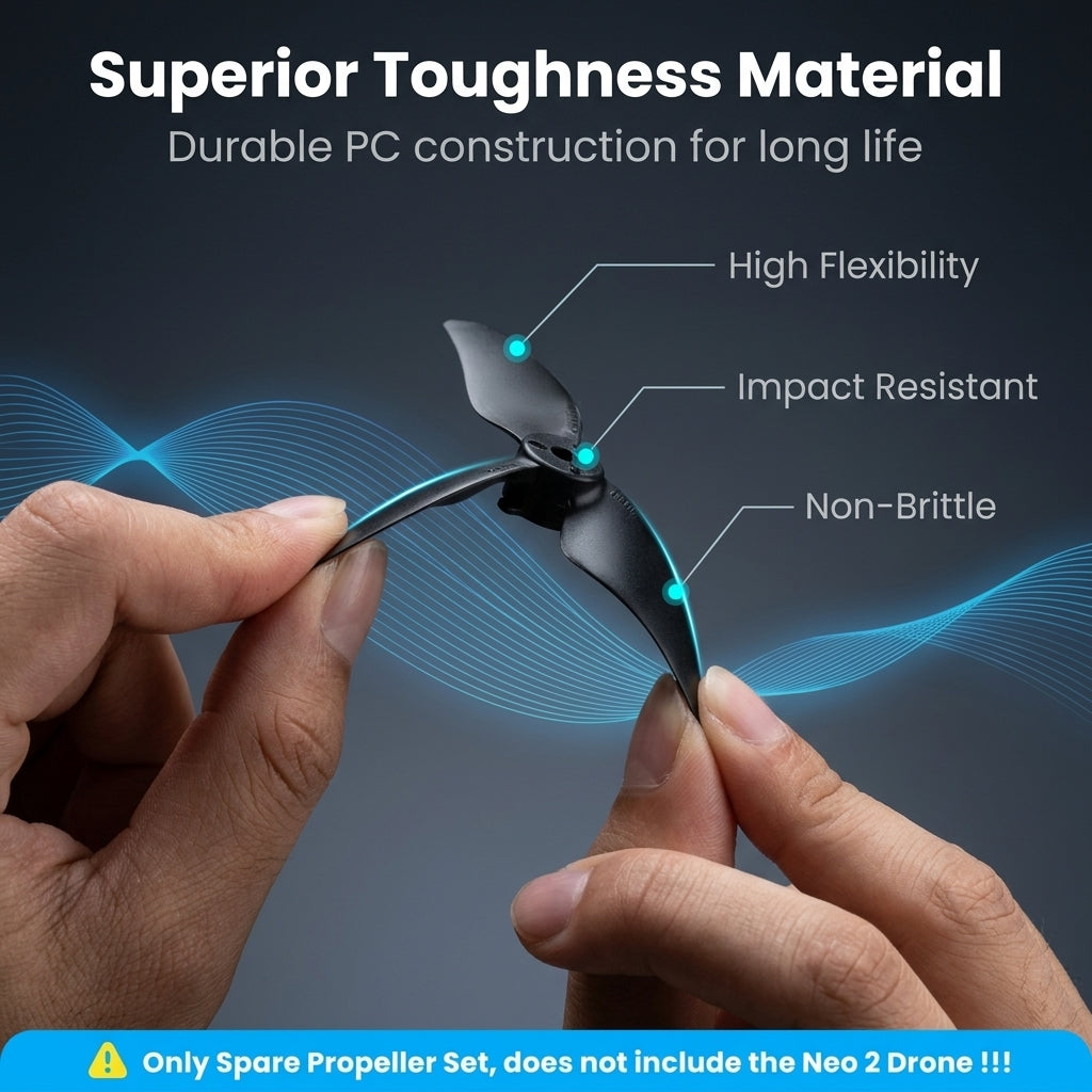 ZORBES® 2 Pair Drone Spare Propeller Set Compatible with Neo 2