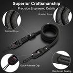 ZORBES® 110cm Camera Shoulder Strap Nylon Braided Sling Rope Black