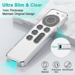 ZORBES® Siri Remote Cover Clear TPU Skin Compatible with TV 4K