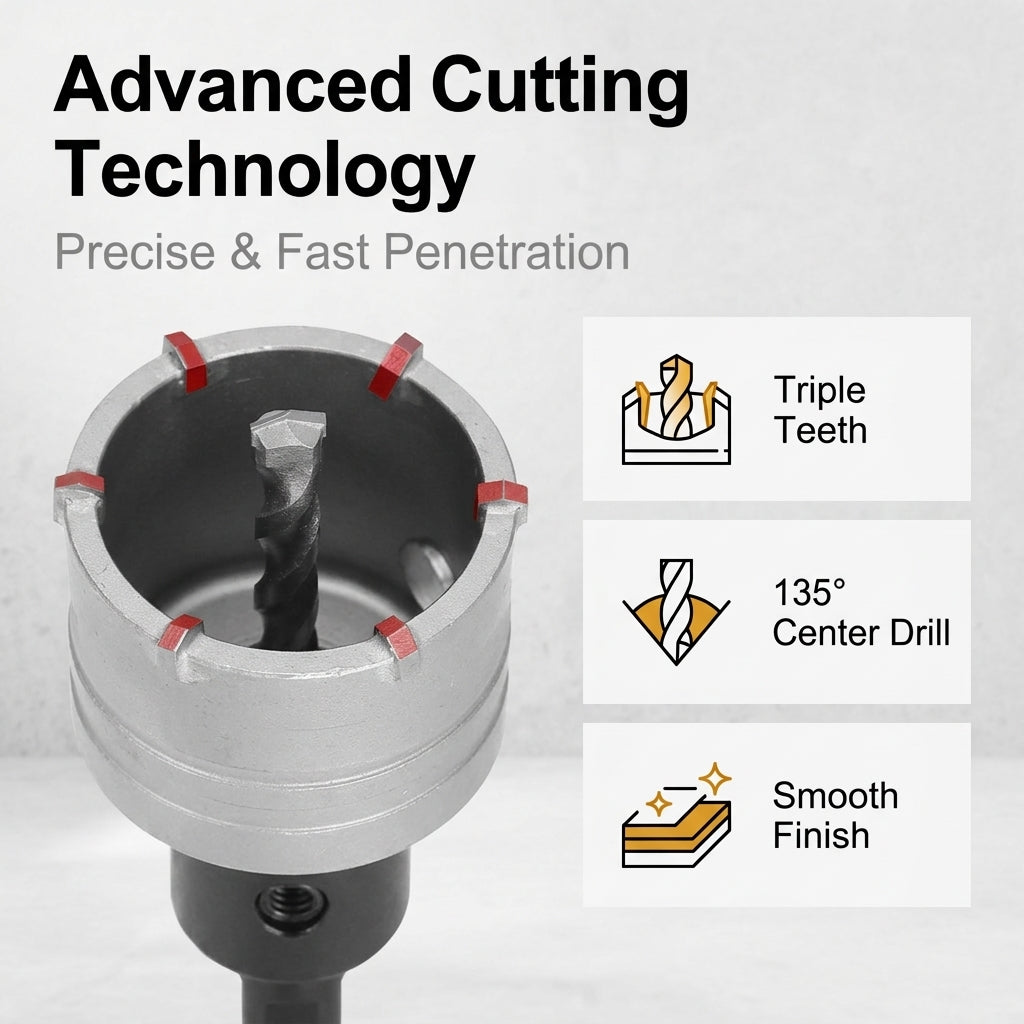 Serplex® Concrete Hole Saw Set Carbide Core