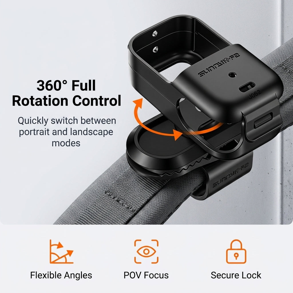 ZORBES® Backpack Clip for DJI Osmo Nano 360 Rotation Mount