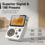 ZORBES® Portable AM/FM Pocket Radio Speaker 3.5mm Jack AA Battery Powered