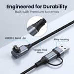 ZORBES Charger Cable 2-in-1 3.3 FT Compatible