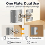 Serplex 8Pcs Cabinet Hinges Repair Plate