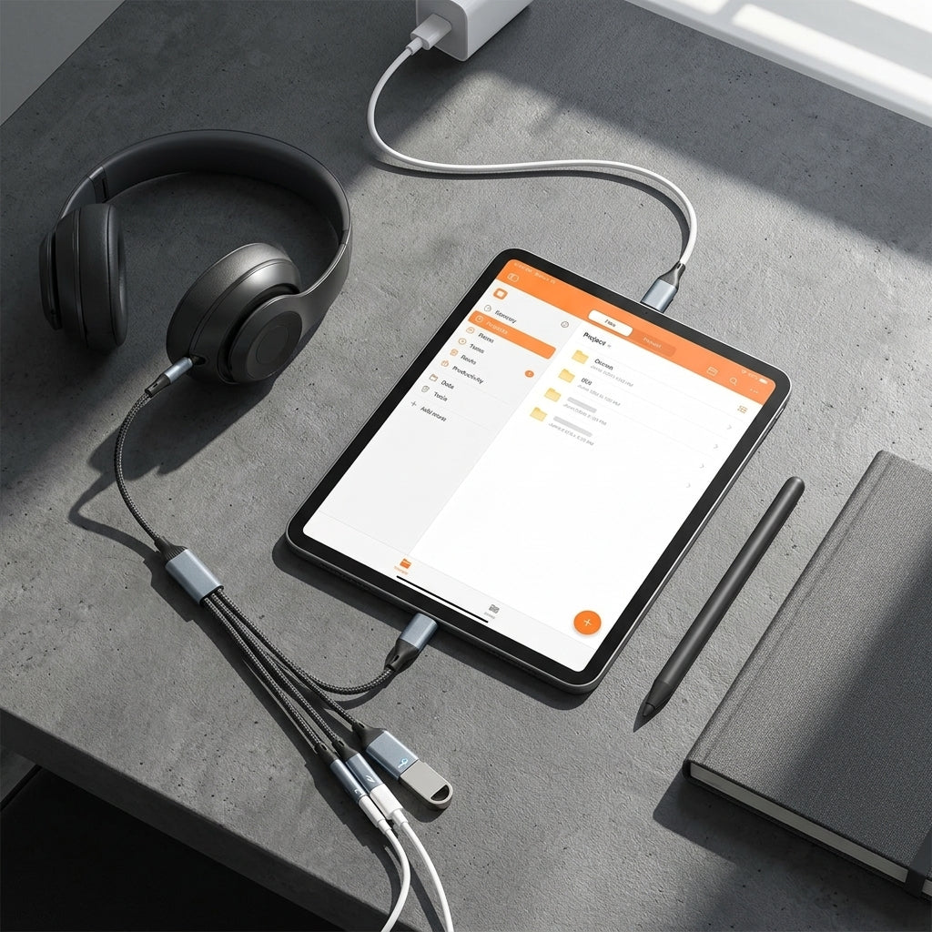 Verilux® 3-in-1 USB-C Splitter and OTG Adapter