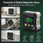 Serplex® Digital LCD Magnetic Angle Gauge with Cross Laser