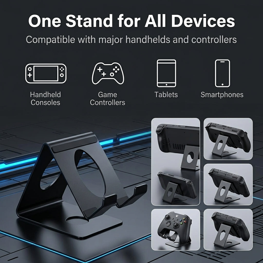 ZORBES® Metal Gamepad & Handheld Console Desktop Stand with Cooling