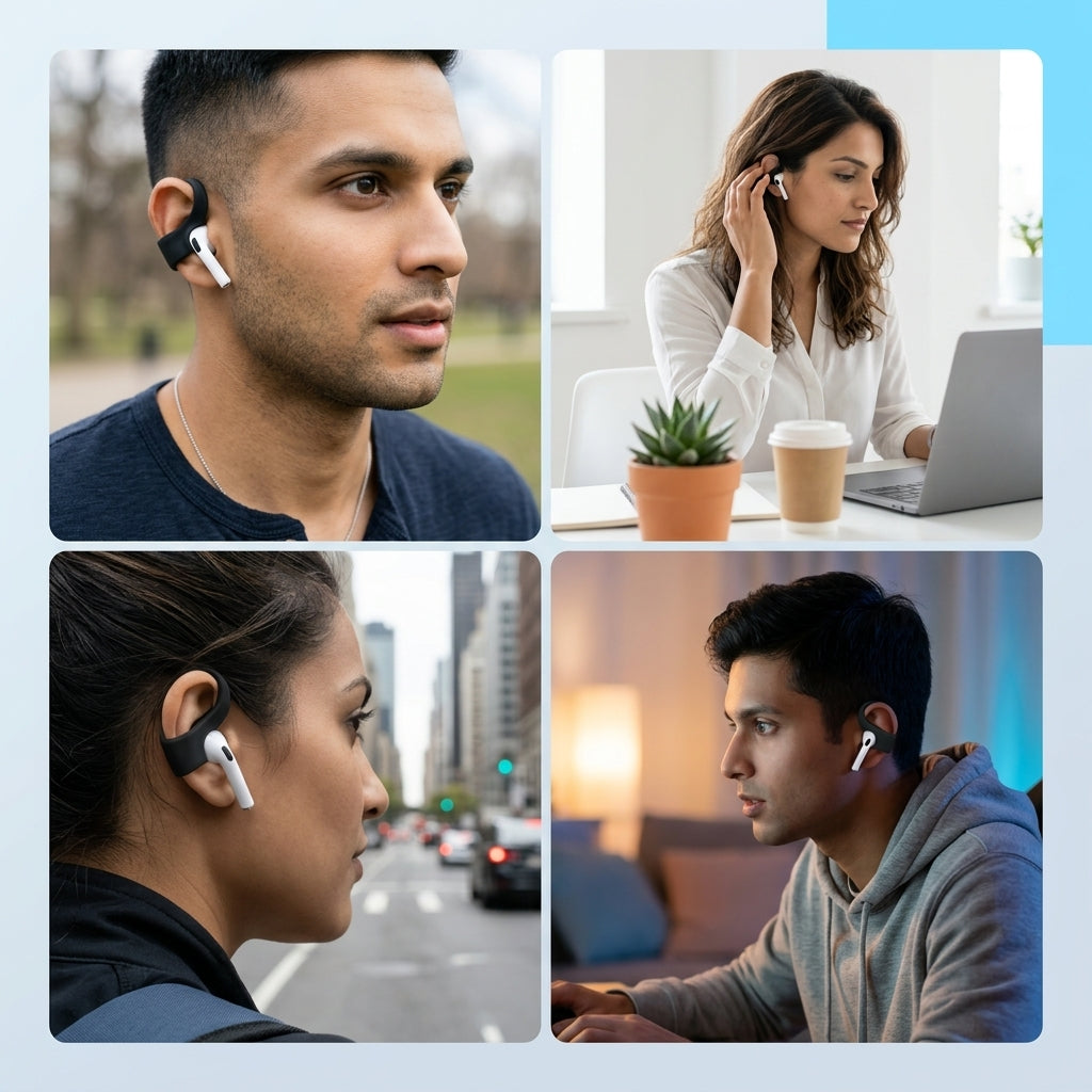 ZORBES® 3 Pairs Silicone Anti-Slip Ear Tips Covers for AirPods 4