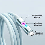 Verilux® PD 30W USB-C to Lightning Cable with Breathing Light