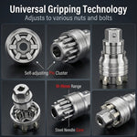 Serplex® 3PCS Universal Socket Set with 3/8 Hex Shank Adapter