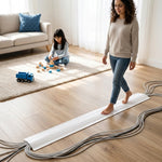 Serplex® 9.8FT Cord Cover Floor Cable Hider with Self Adhesive Backing