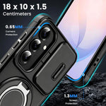 ZORBES® Case for Galaxy S26 with Magnetic Desk Ring and Lens Guard