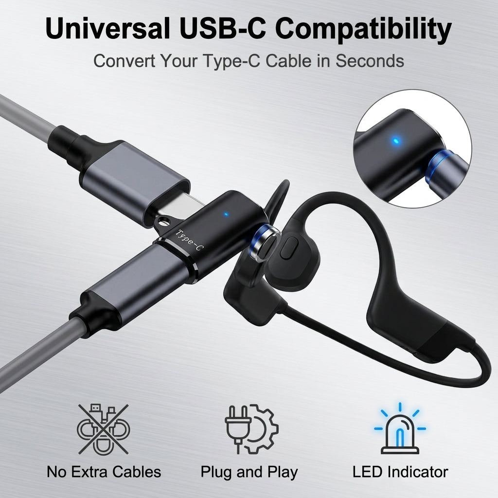 ZORBES 2 Pack USB C to Shokz Charging Cable