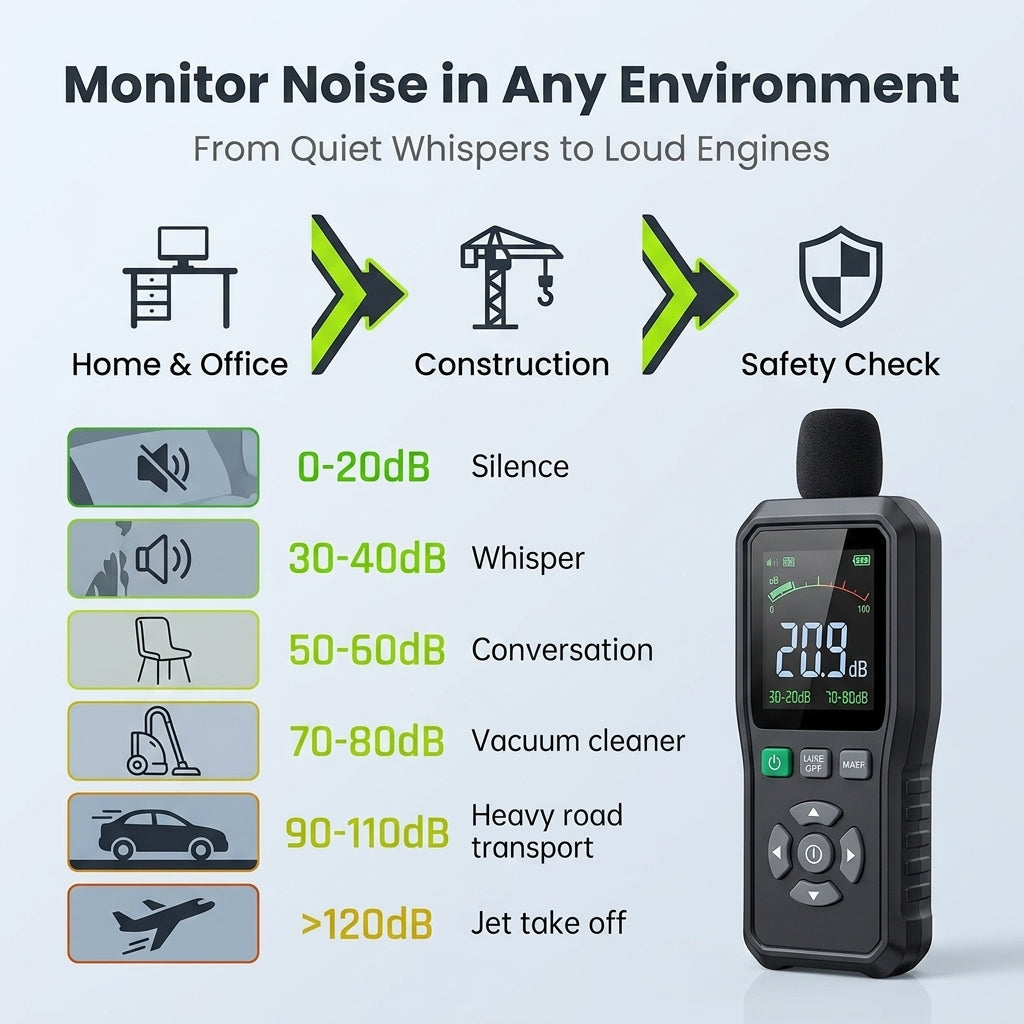 Serplex Digital Decibel Meter Sound Level