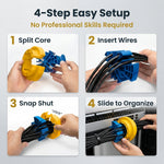 Serplex® Network Cable Comb Tool Organizer for Wires Up to 1/4"