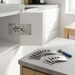 Serplex 8pcs Cabinet Hinge Repair Plate