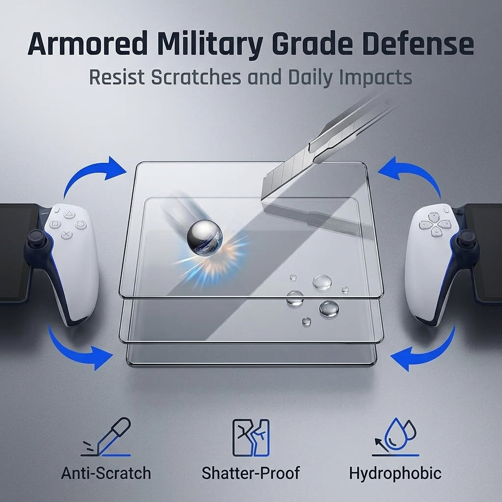 ZORBES® 2 Pack Screen Protector for PS5 Portal Remote Player 8"
