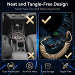 Verilux 4-in-1 Retractable USB-C to Lightning Cable (Gold)