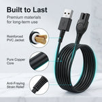 ZORBES® USB 2-Pin Replacement Charger Cable for Philips Shaver
