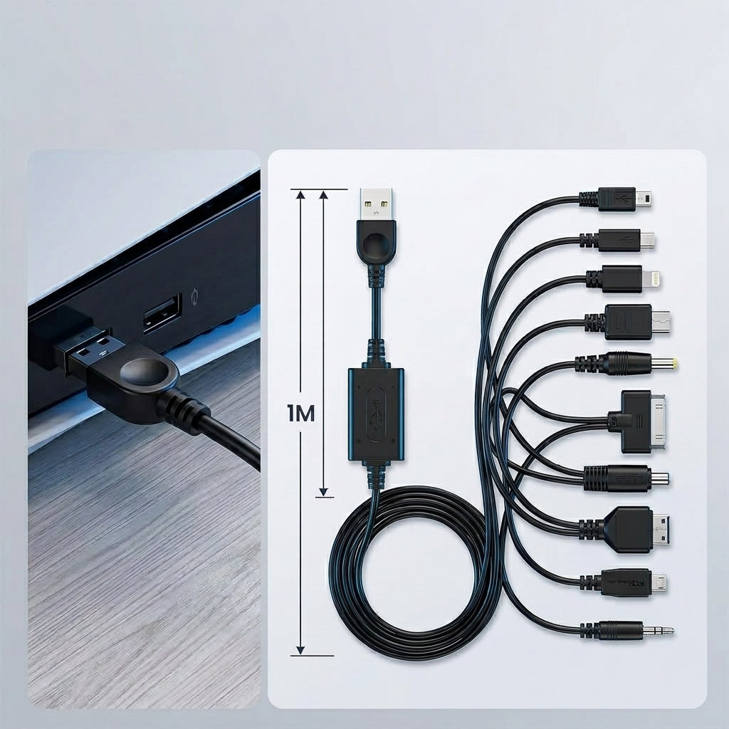 Verilux® 10-in-1 Multi USB Charging Cable