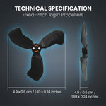 ZORBES® 2 Pair Drone Spare Propeller Set Compatible with Neo 2