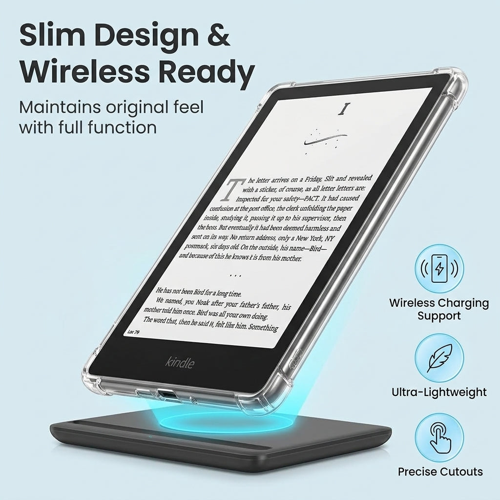 ZORBES® TPU Clear Case for Kindle Paperwhite 6 and Colorsoft