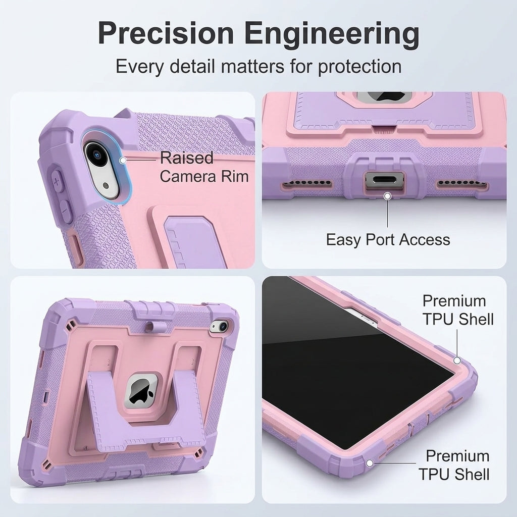 ZORBES® Case for iPad 11th 10th Gen 10.9'' with Strap and Stand