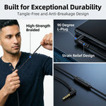 ZORBES® 3.5mm Audio Cable Replacement with Inline Mic and Volume Control
