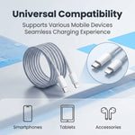 ZORBES®PD 27W Type C to Lightning Cable Nylon Braided 2M