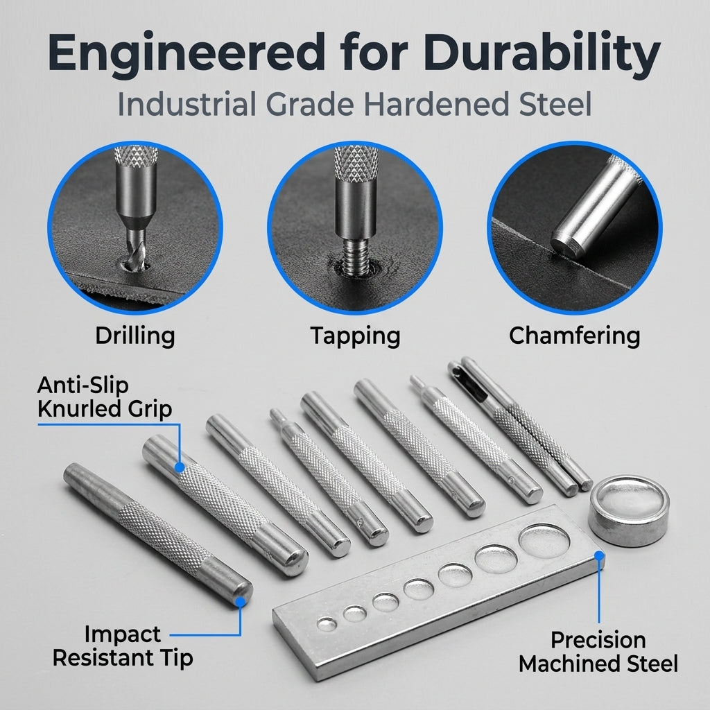 Serplex 11pcs Craft Tool Die Punch Tool Kit