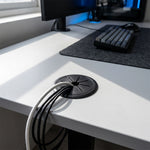 Serplex® 6 Pack 2 Inch Round Rubber Desk Grommets Cable Organizer