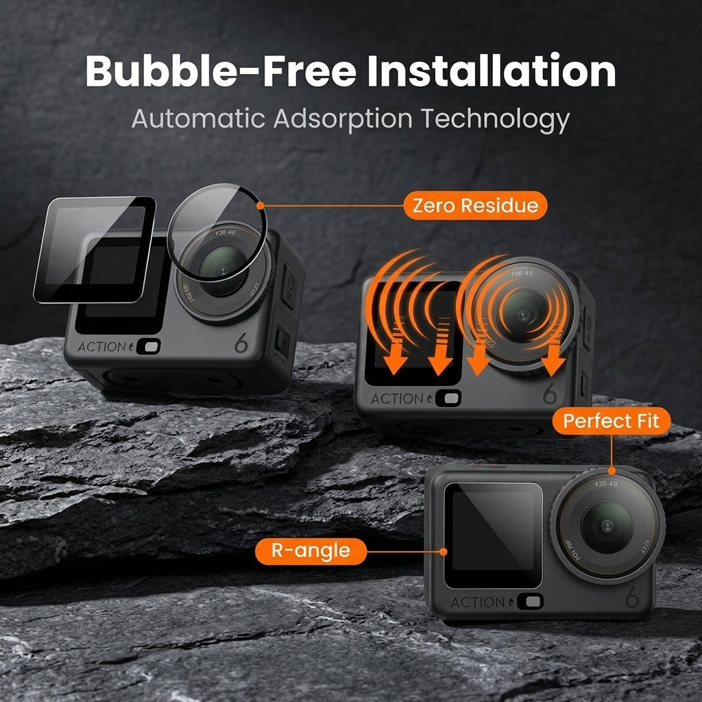 ZORBES® 6 Pack Screen & Lens Protector for DJI Osmo Action 6