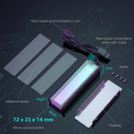 ZORBES® M.2 2280 SSD Heatsink ARGB Cooler