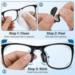ZORBES® Air Cushion Glasses Nose Pads Anti-Slip Silicone Set