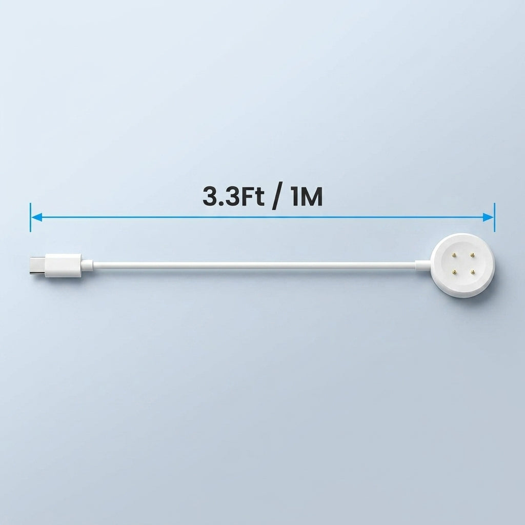 ZORBES® 1M Type C 4-Pin Smartwatch Charger for Google Pixel Watch 3 & 2