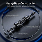 Serplex® 3Pcs Self-Centering Window & Door Hinge Drill Bit Set