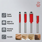 Serplex® Flush Trim Router Bit Set with Top Bearing (4-Pack)