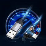 Verilux® 6.6FT Right Angle USB-A to Lightning Cable