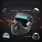 Serplex® 2 In 1 Auto Darkening Welding Helmet with Goggles Set
