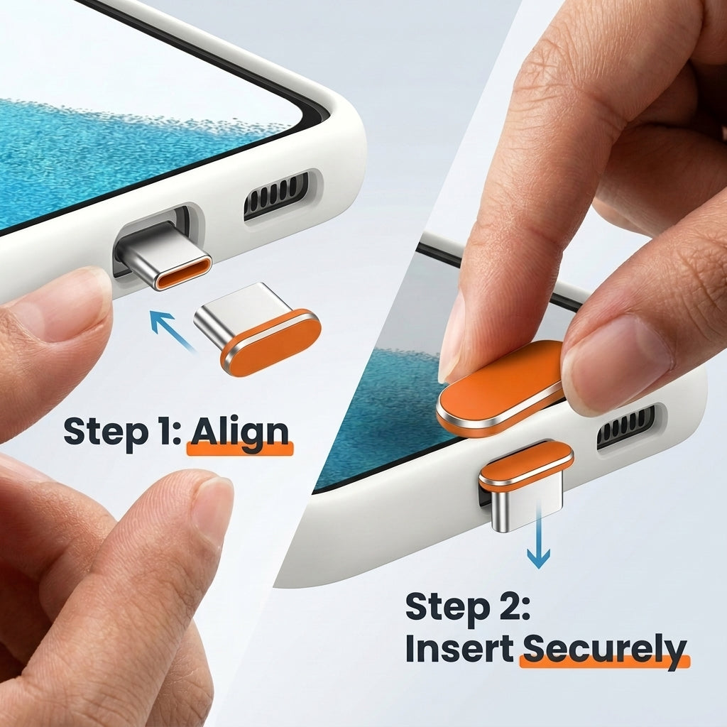 ZORBES® 4Pcs USB C Dust Plug Type C Charging Port Protector Cap