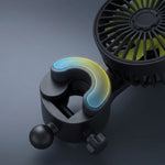 Verilux Dual USB Car Back Seat Fan for Baby & Family