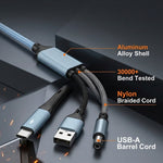 Verilux® 3-in-1 USB-C Splitter and OTG Adapter