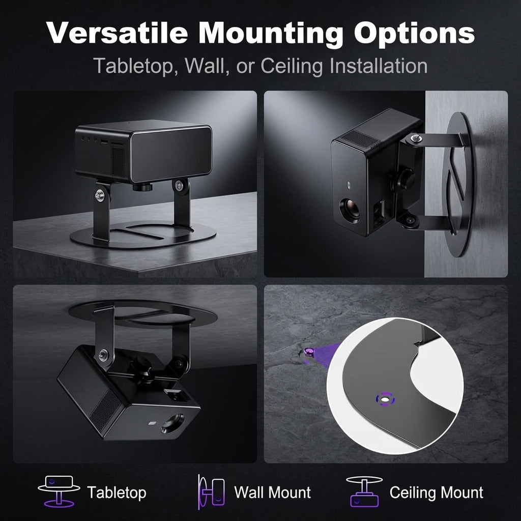 ZORBES® Aluminum Alloy Projector Stand with Universal 1/4" Screw