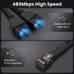 ZORBES® USB Internal Header Extension Cable for Motherboards