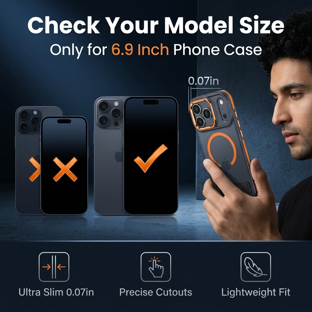 ZORBES® Case for iPhone 17 Pro Max with Stand and Magnetic Charge