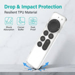 ZORBES® Siri Remote Cover Clear TPU Skin Compatible with TV 4K