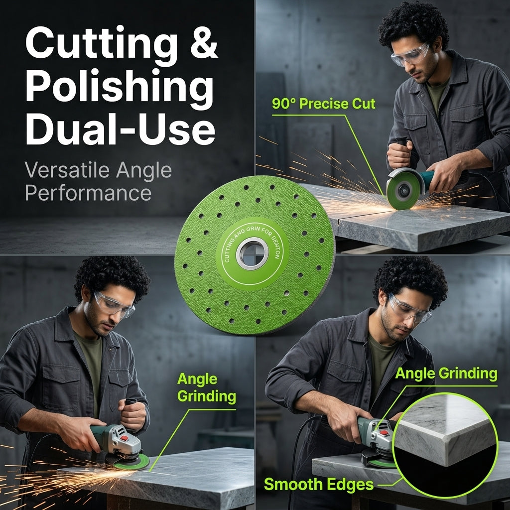 Serplex® 3Pcs Diamond Saw Blades for Angle Grinder 10cm