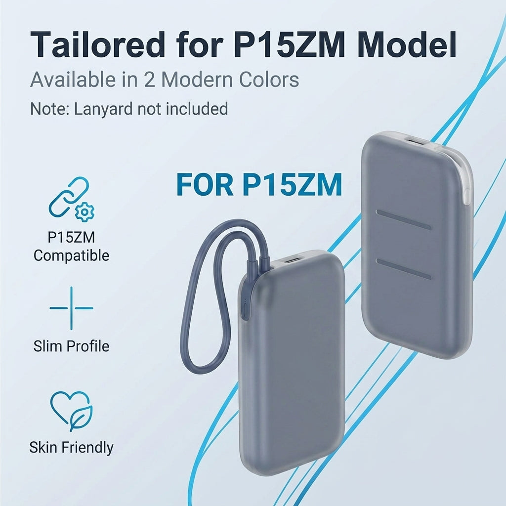 ZORBES® Clear Silicone Case for Xiaomi 10000mAh Built-in Cable Power Bank