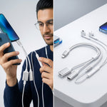 Verilux®3-in-1 Type C to 3.5mm Audio & Charger Adapter with PD 60W