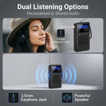 ZORBES® Mini Pocket Radio AM FM SW 3-Band Emergency Speaker